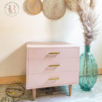 Dixie Belle Paint Company Chalk Finish Furniture Paint - Tea Rose (8 Fl Oz) - Matte Muted Mauve Chic Chalk Mineral DIY Furniture Paint