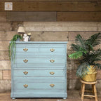 Dixie Belle Paint Company Chalk Finish Furniture Paint - Vintage Duck Egg (4oz) - Matte Light Blue Chic Chalk Mineral DIY Furniture Paint