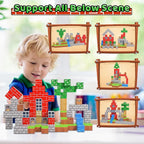 1 inch Magnetic Blocks - 100PCS Magnetic Toy Set, STEM Montessori Sensory Toys for 3+ Year Old Boys & Girls, Creative Construction Toys Gift for Toddlers Kids