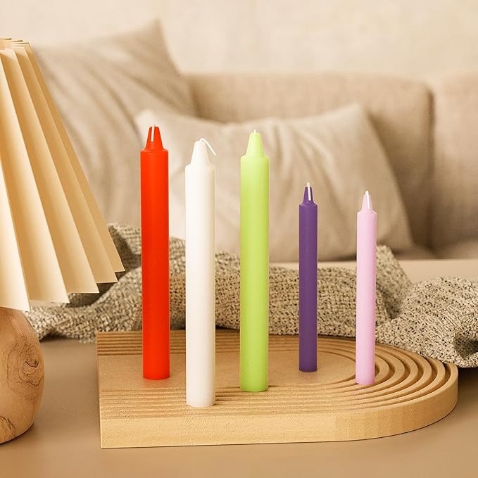 2 Pack Stick Pillar Candle Mold - Resin Casting Molds Resin Making Molds Silicone Mold for Candle