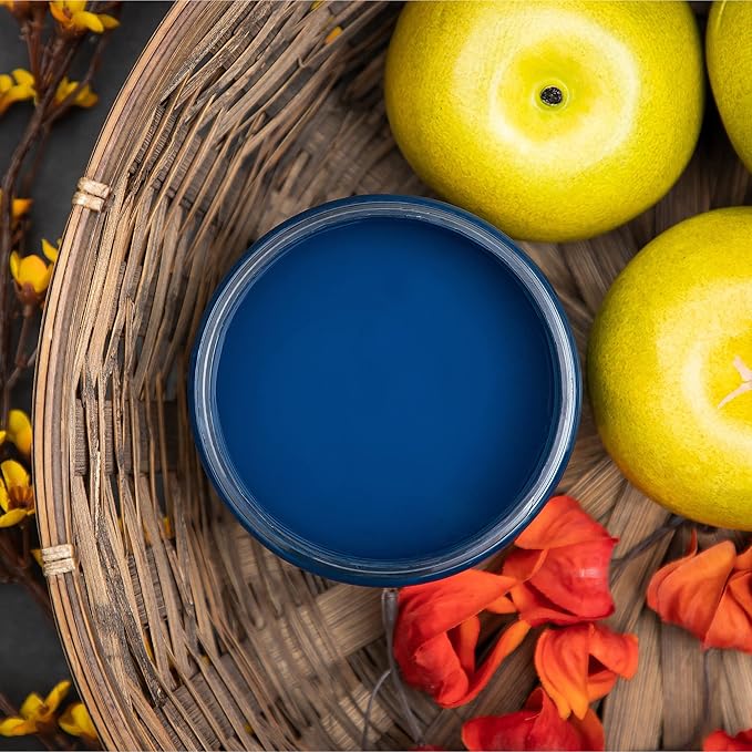 Dixie Belle Paint Company Chalk Finish Furniture Paint - Bunker Hill (16oz) - Matte Indigo Blue Chic Chalk Mineral DIY Furniture Paint