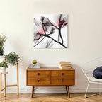Empire Art Direct Frameless Free Floating Tempered Glass Panel Graphic Wall Art Ready to Hang, 24" x 24", Coral Luster