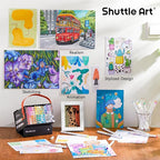 Shuttle Art 101 Colors Alcohol Markers, 100 Colors Dual Tip Art Marker Set Plus 1 Colorless Blender with Marker Case Perfect for Illustration Students Adult Coloring Sketching
