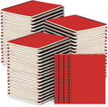 Yahenda 54 Pcs Spiral Notebook Bulk A5 Journal Lined 8.3'' x 5.5'' Writing Composition Paper Small Notepad Subject Notebook for Students Office Business Back to School Supplies (Red)