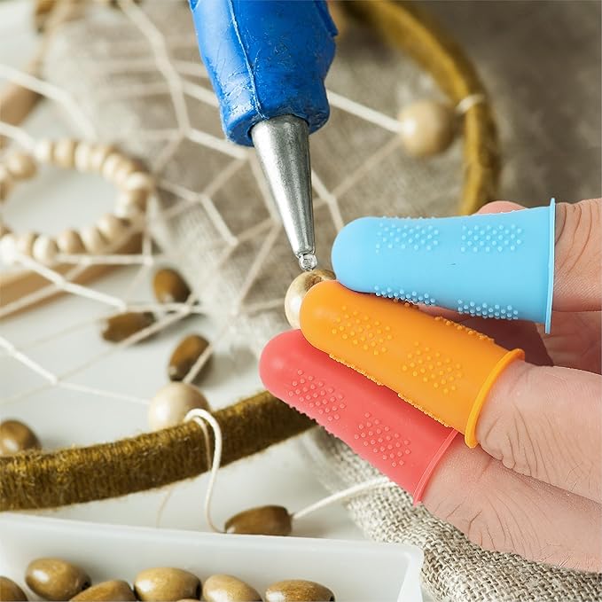 Mr. Pen- Hot Glue Gun Finger Protectors, 24 pcs, Silicone Thimble Finger Guard for Hot Glue