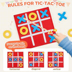 JoyCat Tic Tac Toe Strategic Board Game for Kids and Family,Birthday Party Favors,Goodie Bag Stuffers,End of Year Student Gifts with Envelope,Easy to Store(Bulk Pack of 48)