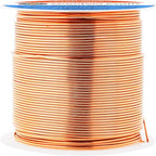 Mandala Crafts 20 Gauge Anodized Aluminum Craft Wire for Jewelry Making - 100 FT Colored Flexible Copper Tone Wire - Bendable for Bonsai Armature Crafting Sculpting