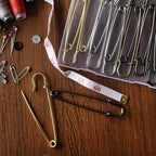 vrupin 16pcs Extra-Large 4inch Safety Pins for Crafting, Heavy Duty Blanket Pins Bulk Steel Fasteners for Blankets Crafts DIY Craftsmanship Skirts Kilts Brooch Making