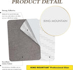 KING MOUNTAIN Fine Linen Repair Patches, Self-Adhesive Linen Fabric Patches, 12X40 inch Extra Size, Multi Color, Can be Used for Linen Sofa Repair and Linen Clothes Repair(12" x 40",Cream-Gray)