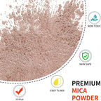 Mica Powder - 100g Mica Powder for Epoxy Resin - Metallic Color Pigment for Resin, Soap, Bath Bombs, Eye Shadow, Nails, DIY Crafting Projects etc. (Rose Gold)