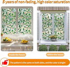 Window Privacy Film Stain Glass Window Film Rainbow Window Film Window clings Non-Adhesive Reusable Decorative for Room (Mistletoe Rainbow, 17.5 x 157.4 in)