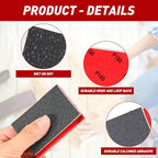 24 Pcs Sanding Sponge 240 Grit, Washable & Reusable Sanding Blocks for Wood, Metal, Drywall, Glazing, Wet Dry Sandpaper for Smooth Finishing