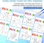 Paint with Water Coloring Books for Kids,Animal Art Craft Kit No Mess Water Color Painting Sets for Kids Ages 4-8,Birthday Gifts Travel Toy Crafts Supplies Kits for Girls Boys Drawing with 2 Brushes