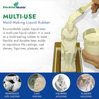 EnvironMolds Liquid Latex Mold Making Rubber, 16 oz. - Quality, Flexible, Detailed Reproductions - Easy Brush or Spray Application