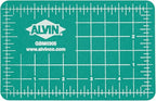 ALVIN GBM Self-Healing Cutting Mat 3.5 x 5 inch | Double-Sided Green/Black | 5-Layer Gridded Surface for Arts, Crafts and Sewing - Model GBM0305