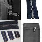 Platinum 48-Piece Metal Zipper Repair Accessories Set - DIY Sewing Kit with Zipper Head Slider, Retainer Box, Insert Pin, Top & Bottom Stoppers for 3# 5# 8# 10# Zippers
