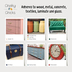 Chalky Chicks All-in-One Chalk Paint for Furniture or Cabinet - 16 Fl Oz - Matte Finish Firecracker (Red) for Metal, Wood Furniture Paint - No Sanding All-in-One for Home Decor & Crafts, USA Made