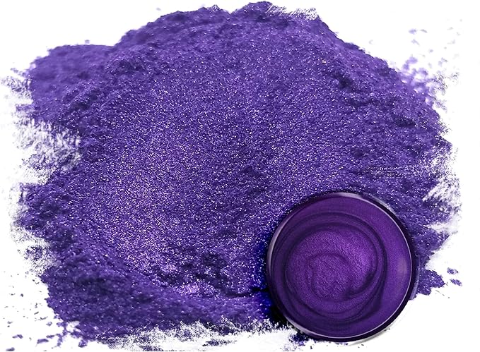 Eye Candy Pigments Premium Purple Mica Powder - Periwinkle Purple (25gr) - for Epoxy, Resin, Soap, Paint, Woodworking, Acrylic Pouring, Bath Bombs, Fishing Lures - DIY Arts and Crafts Additive