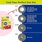 Glue Dots, Craft Dots, Double-Sided, 1/2", .5 Inch, 600 Dots, DIY Craft Glue Tape, Sticky Adhesive Glue Points, Liquid Hot Glue Alternative, Clear, 3 Pack