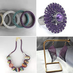 49FT Jewelry Wire 18 Gauge Tarnish-Resistant Copper Beading Wires Roll Bulk for DIY Crafts Jewelry Making, Purple Wire