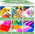 FUMILE Canvas Boards for Painting 8x10, 46 Pack Canvases Primed Acid Free Blank Canvas Panels for Classroom and Parties