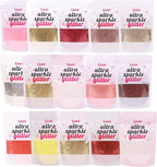 Holographic Fine Glitter, 100g/3.5oz Extra Fine Glitters Powder Packs for Resin, Craft Glitter for Tumblers Candle Slime Making, Festival Body Face Eyeshadow Nail Glitter (Fluorescent Pink)