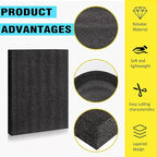 Black Customizable Polyethylene Foam Sheets, 2PACK 12 x 16 x 1.5INCH Thick Padding for Cases & Crafts