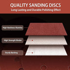 150pcs 40 Grit Sanding Discs, 5-Inch 8-Hole Sandpaper, for Woodworking or Automotive