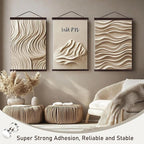 Artmag Magnetic Poster Hanger Frame, 24x36 24x32 24x18 Light Wood Wooden Magnet Canvas Artwork Print Poster Hangers Frames Hanging Kit (Walnut, 24")