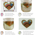 Maydiyer 11CT Stamped Cross Stitch Kits Pre-Printed Embroidery Kit Flowers Pattern for Girls Needlework Sets-Beautiful Flowers (2) 13×15.3 inch