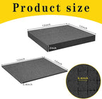 DECOHS 4 PCS Pick Apart Foam Insert- 2 Size Pick and Pluck Foam- Pluck Pre Cube Sheet Foams with Bottom Use for Board Game Box Cases Storage Drawer (Length 12 Inch)