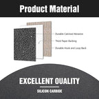100 Pcs 5 inch Wet Dry Sanding Discs Grit 2000 Hook and Loop 8 Hole Silicon Carbide Orbital Sander Sandpaper