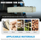 2 Pack 12 inch Reciprocating Saw Blades Set，3 TPI High Carbon Saw Blades for Wood Cutting ，Saw Blades with Organizer Case (2, 3T/12inch)