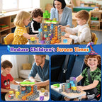 Magnetic Blocks -150 Magnetic Building Blocks STEM Toy, Stacking Mine Magnet World Craft Cubes for Kids, Game Gift for Boys Girls Age 3-5 5-7 4-8 8-12