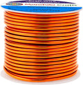 Mandala Crafts 12 Gauge Anodized Aluminum Craft Wire for Jewelry Making - 60 FT Colored Flexible Orange Wire - Bendable for Bonsai Armature Crafting Sculpting