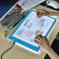 Light Box Drawing Pad, Tracing Board with Type-C Charge Cable and Brightness Adjustable for Artists, AnimationDrawing, Sketching, Animation, X-ray Viewing (A4-Blue)