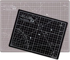 Elan Cutting Mat A3 Black & Taupe, Self Healing Cutting Mat 12x18 Inch, 5-Ply Craft Board Black, Hobby Board for Crafts 12x18 Inch