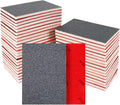 24 Pcs Sanding Sponge 120 Grit, Washable & Reusable Sanding Blocks for Wood, Metal, Drywall, Glazing, Wet Dry Sandpaper for Smooth Finishing