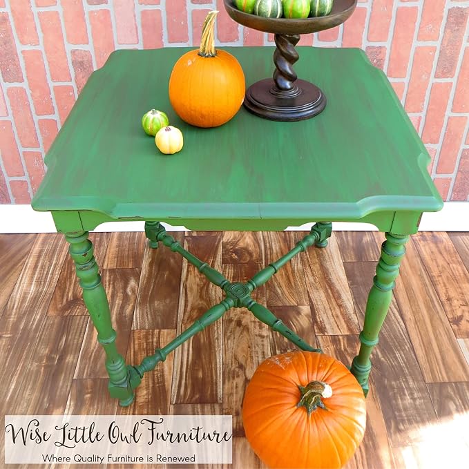 Dixie Belle Paint Company Chalk Finish Furniture Paint - Evergreen (8oz) - Matte Bold Green Chic Chalk Mineral DIY Furniture Paint