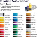 Creative Inspirations Acrylic Paint - Cerulan Blue - 500 mL Bottle - Smooth & Creamy Consistency, Vibrant Pigmentation, Great Coverage for Artists - Clean Up with Soap & Water
