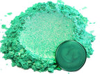 Eye Candy Pigments Premium Green Mica Powder - Kabosu (50gr) - for Epoxy, Resin, Soap, Paint, Woodworking, Acrylic Pouring, Bath Bombs, Fishing Lures - DIY Arts and Crafts Additive