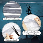 Boao Halloween Cheese cloth 39.37 x 393.7 Inch Gray Cheesecloth Roll for Crafts Large Cotton Muslin Gauze Fabric for Halloween Outdoor & Indoor Spooky Decoration