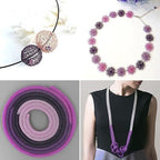 164FT Jewelry Wire 22 Gauge Tarnish-Resistant Copper Beading Wires Roll Bulk for DIY Crafts Jewelry Making, Purple Wire