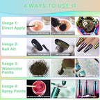 Matio Chameleon Mica Powder, 1.06oz/ 30g Twinkle Sea Chrome Powder, Pearlescent Effect Color Shift Pigment for Resin Craft, Soap Candle Dye, Nail Art, Makeup, Bath Bomb, Paint, Slime Pigment