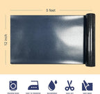 Black Glitter HTV Heat Transfer Vinyl, 12" x 5ft lron on Vinyl, for T-Shirt Ironing, Vinyl HTV Easy to Cut and Weed, The Best Choice for DIY Creativity. (Black, 12" x5ft)