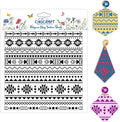 CHGCRAFT Tribal Elements Style Polymer Clay Texture Sheets Aztec Pattern Silicone Texture Stamp Clay Texture Mat Modeling Pattern Pad Sheets for Jewelry and Earrings Tools, 5.5x5.5 inch