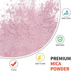 Mica Powder - 100g Mica Powder for Epoxy Resin - Metallic Color Pigment for Resin, Soap, Bath Bombs, Eye Shadow, Nails, DIY Crafting Projects etc. (Light Pink)