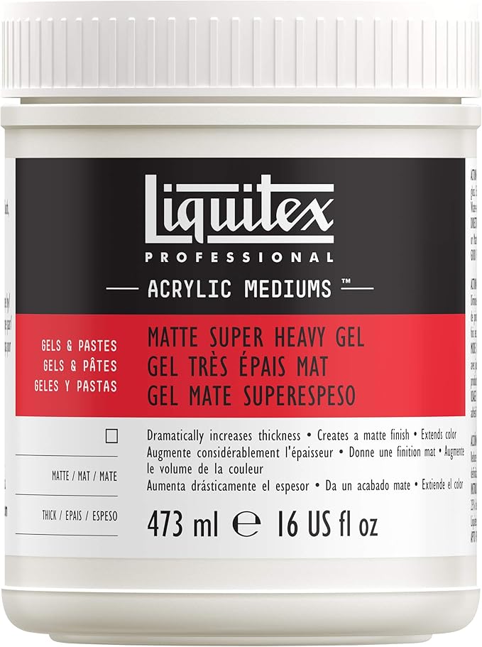 Liquitex Professional Matte Super Heavy Gel Medium, 473ml (16-oz)