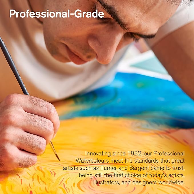 Winsor & Newton Professional Water Colour Paint, 0.17-oz Tube, Cadmium Red Deep