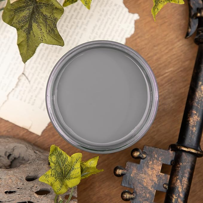 Dixie Belle Paint Company Chalk Finish Furniture Paint - Hurricane Gray (32oz) - Matte Medium Gray Chic Chalk Mineral DIY Furniture Paint